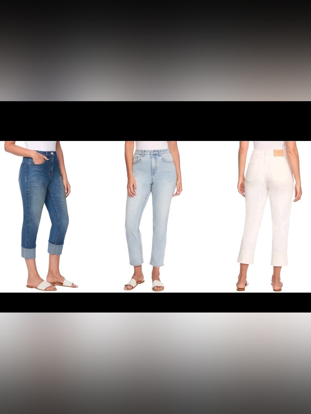 Frye Women's Straight Or Cuffed Crop Jean Style# 1859395, Size 4/27, 28" Long